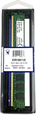 MEMORIA KINGSTON DDR3 8GB PC3-12800 CL11 - KVR16N11/8 - 1600